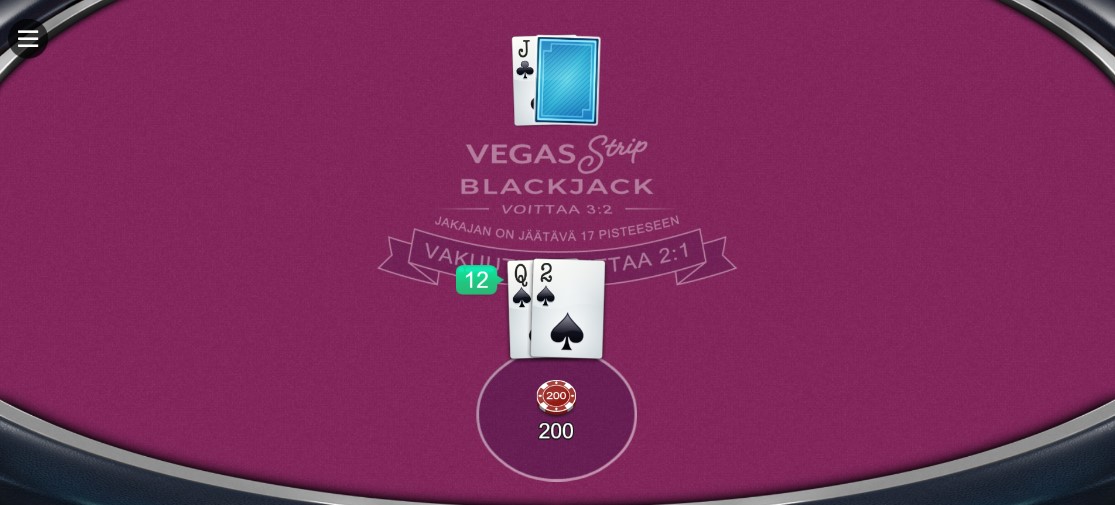 Vegas Strip -blackjackille